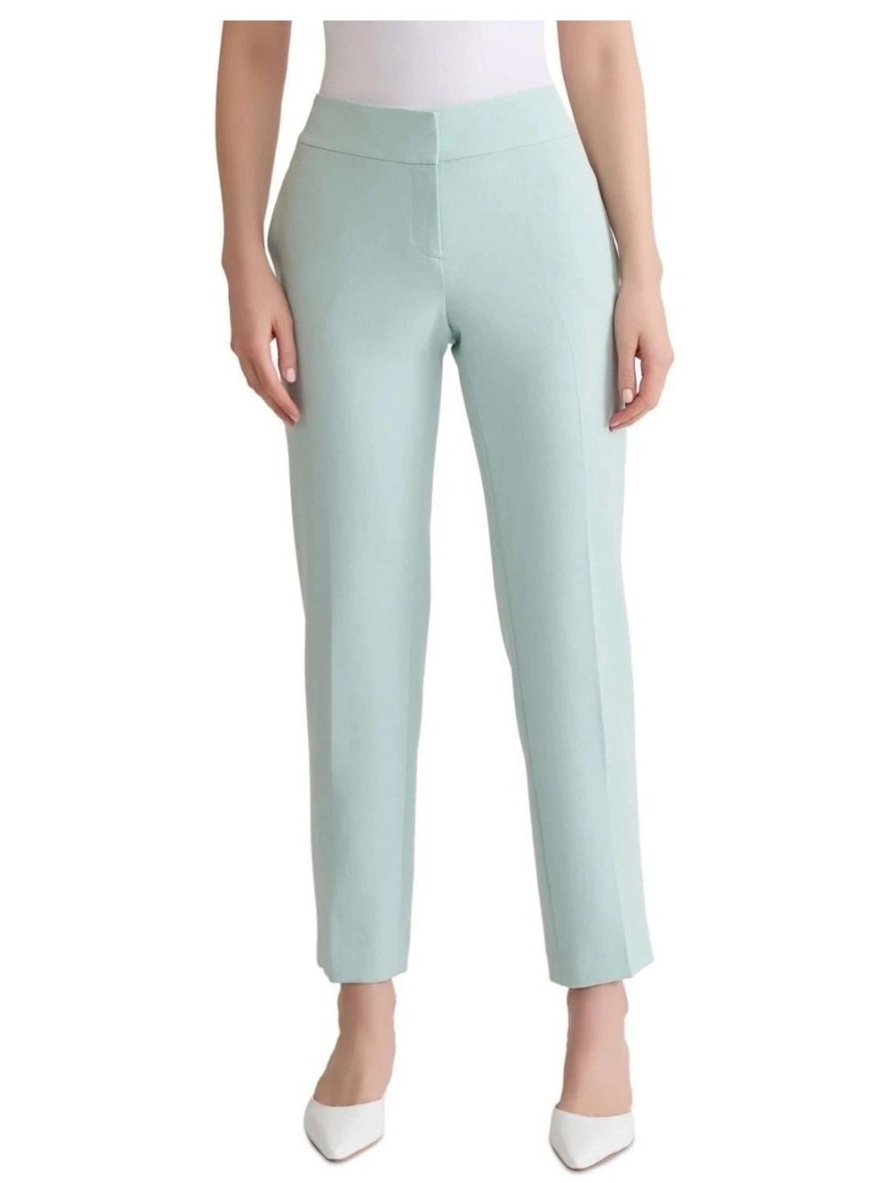 Kasper Ava Seaglass Green Straight Leg Dress Pants Women's Sz 12 NWT